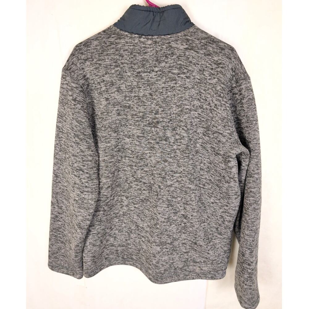 Eddie Bauer grey quarter zip sweatshirt Size Large Outdoors Gorpcore Casual - Picture 2 of 6
